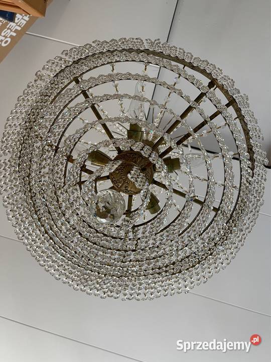 Żyrandol ogromny pałacowy lampa Kłodzko