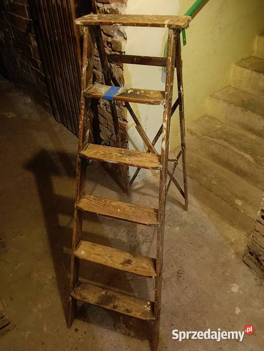 Drabina składana starodawna z lat 191545 Kraków