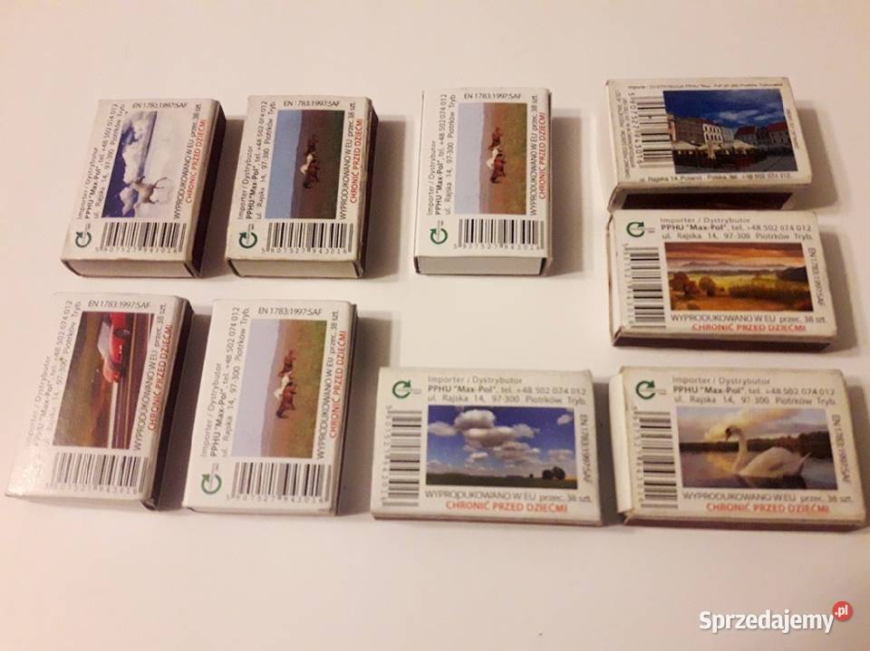 Zapałki pudełka zapałek widoki pejzaże 9