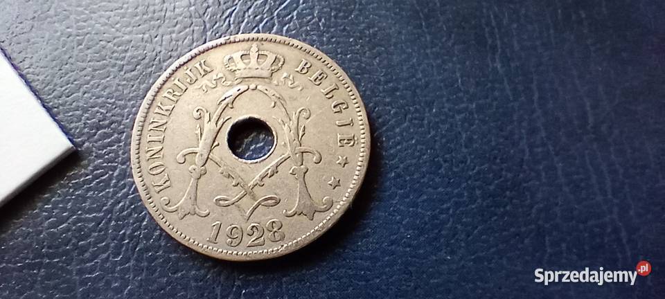 Stare monety 25 cent 1928 Belgia