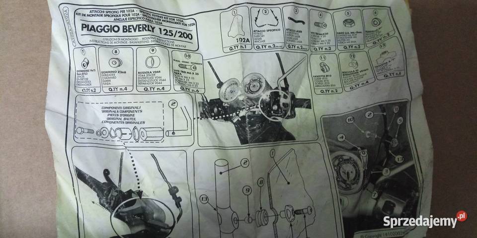 NOWA SZYBA OWIEWKA PIAGGIO BEVERLY 125 200 Bielsk Podlaski