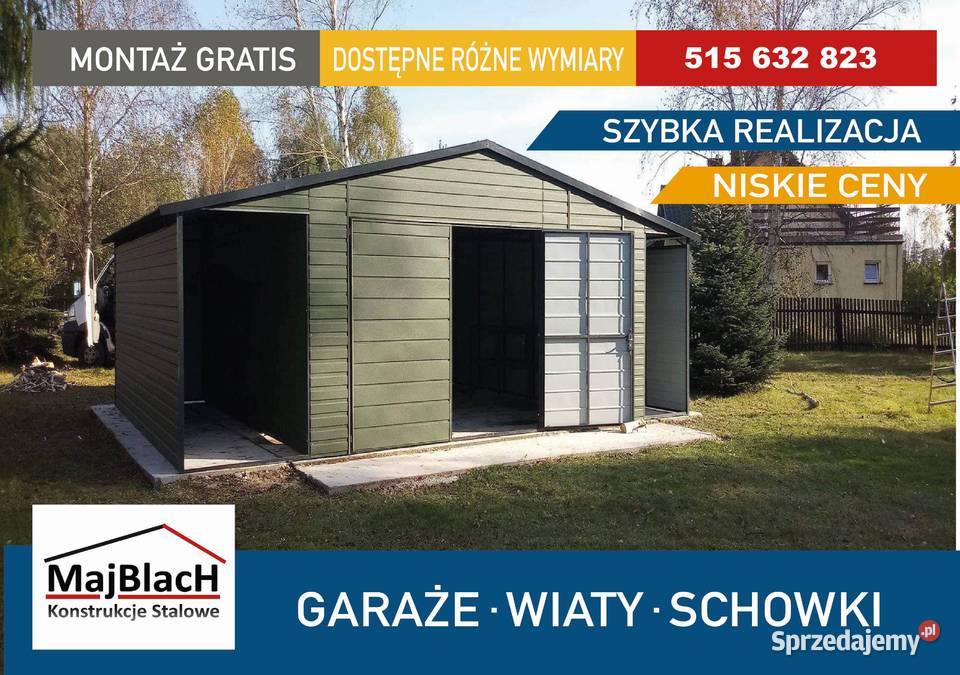 Złoty Dąb Zadaszenie Garaże Bezpośrednio Września sprzedam