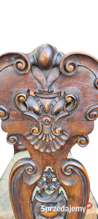 KOMPLET unikatowych krzeseł LUDWIK XV Szczecin