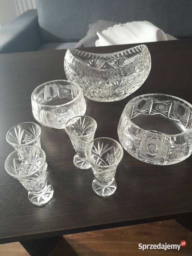 Naczynia z fajansu i krysztaly Opole sprzedam