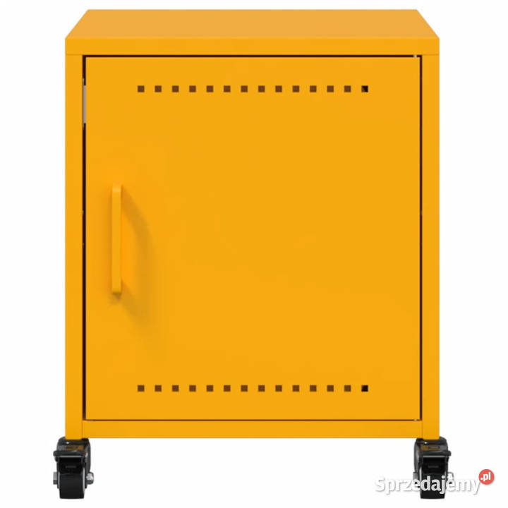 Szafka nocna musztardowa 36x39x435 stal WM846620 Nocne Warszawa