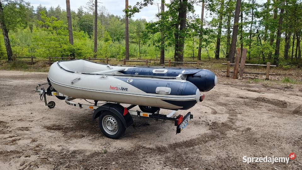 Zestaw Ponton Honwave Przyczepa Silnik