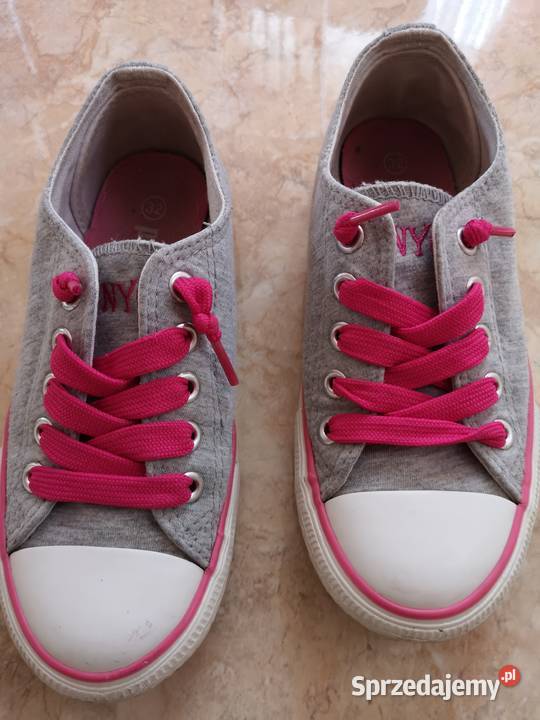Trampki szare różowe dziewczynka rozmiar 32 dziewczynka małopolskie Tuchów