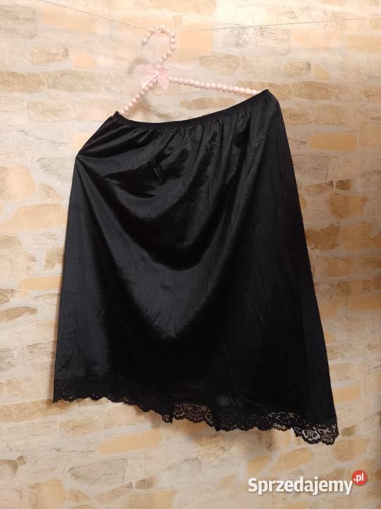 4244 XLXXL Czarna półhalka halka z Londynu Kraków