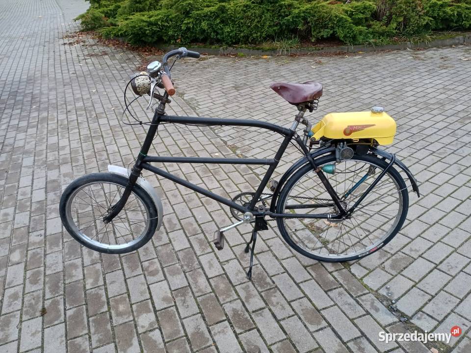 Rower z silnikiem Trojan Mini Motor zabytkowy nieuszkodzony Kurzętnik