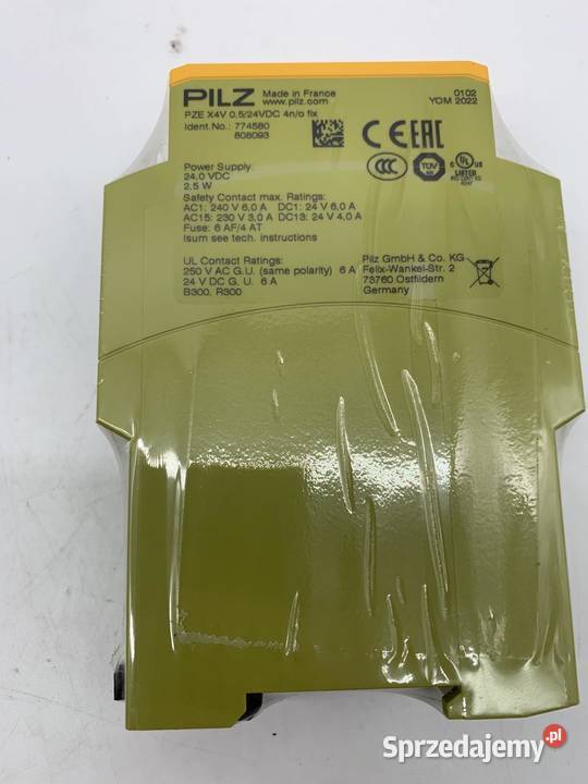 Pilz PZE X4V 0524VDC 4no 774580 Pozostałe mazowieckie Warszawa