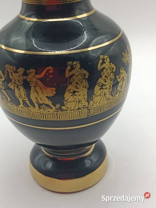 Wazon Grecja czarna ceramika 24 K Zamość