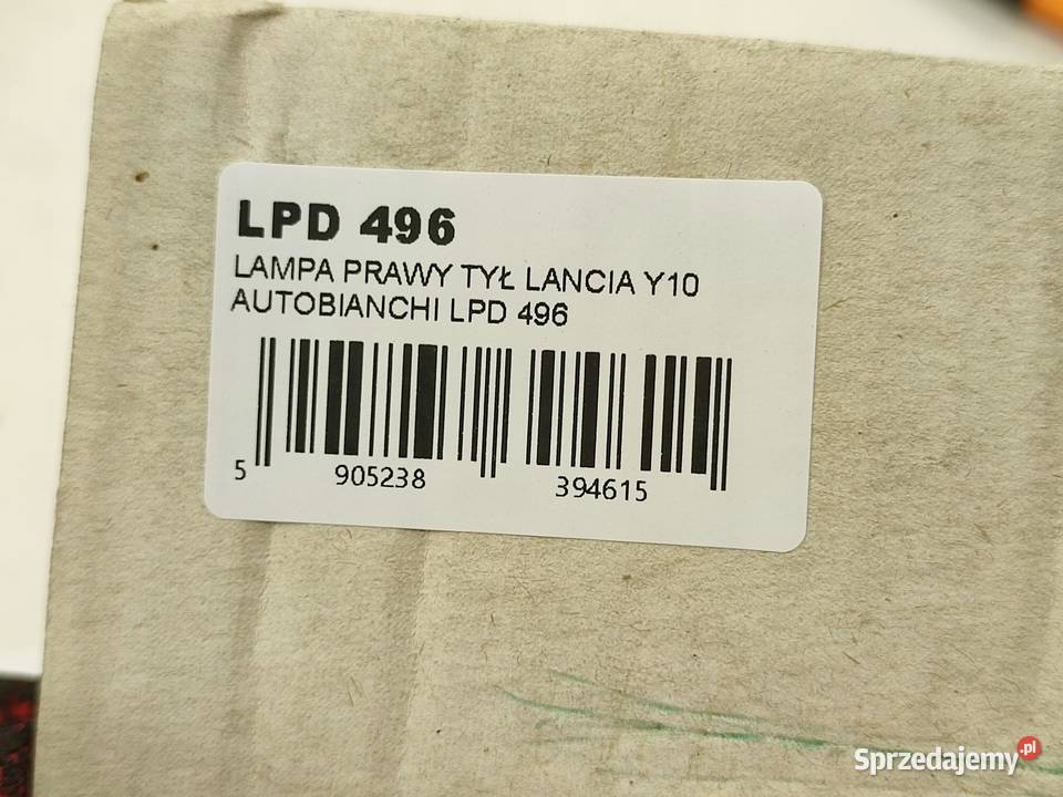 LAMPA PRAWY TYŁ LANCIA Y10 19851996 NOWA MAGNETI osobowe sprzedam