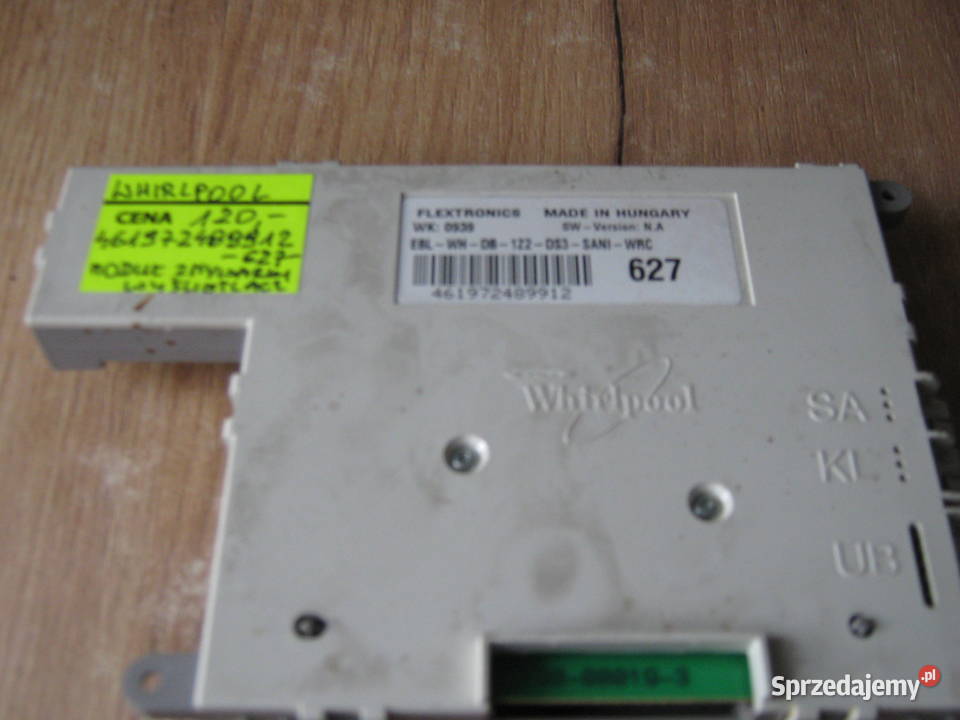 WHIRLPOOL 461972469912 627 MODUŁ ZMYWARKI
