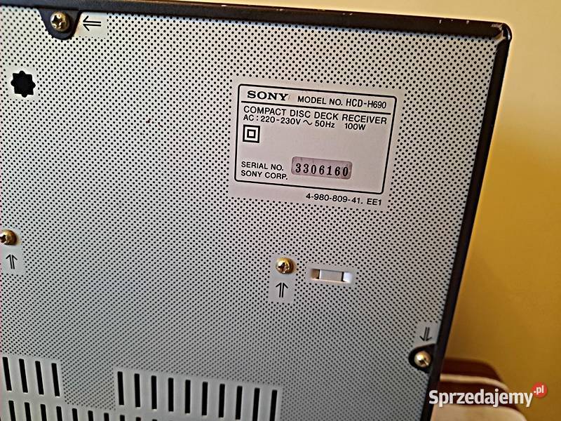 Wieża Sony model HCDH690 uszkodzona Ostrów Wielkopolski