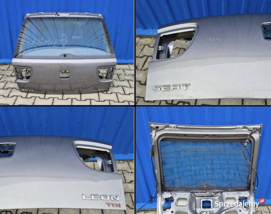 GOŁA KLAPA BAGAŻNIKA Z SZYBĄ SEAT LEON I 1 L57U Działoszyce