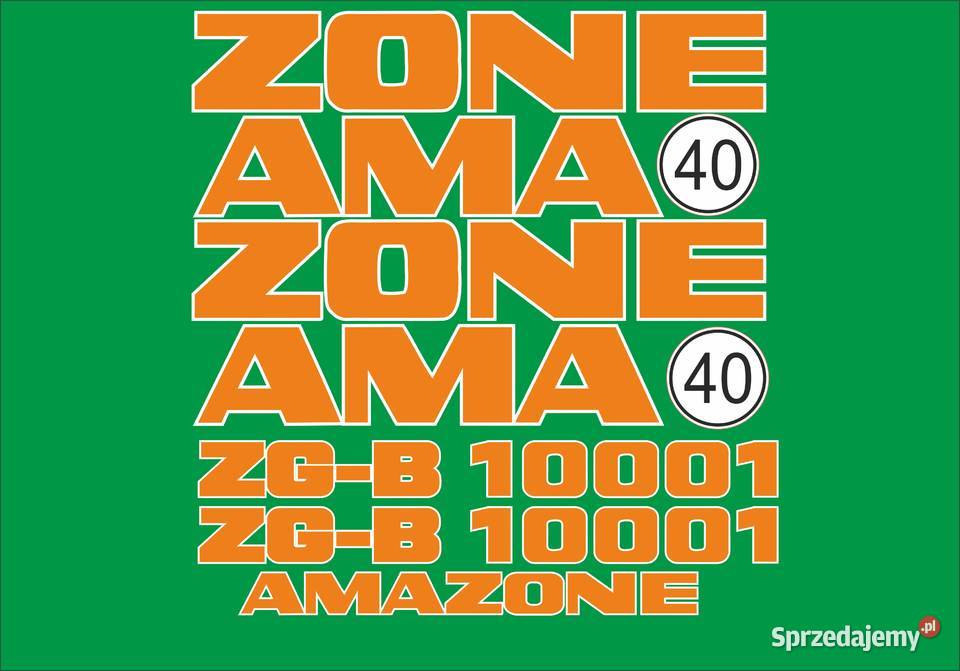 Naklejki Amazone zgb 10001 zamienniki mocne Bydgoszcz
