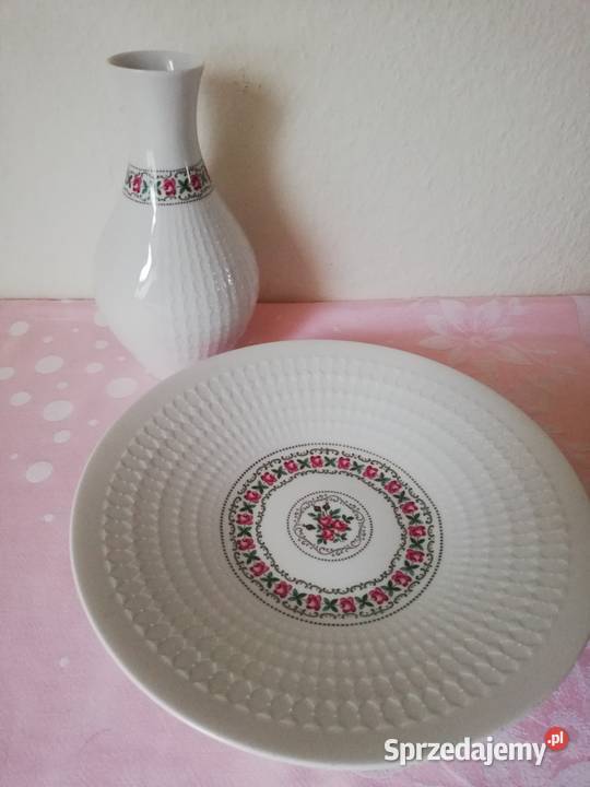 Wazon patera sygnowana porcelana Winterling Gorlice