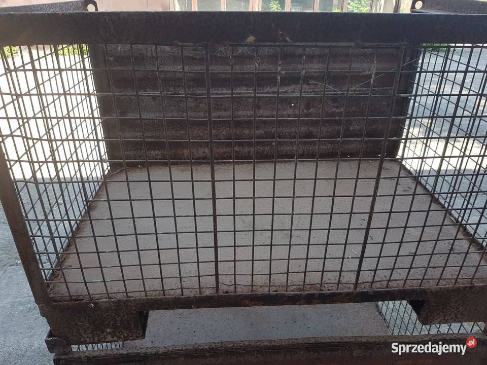 Giterbox pojemnik metalowy siatkowoblaszany mazowieckie Wiskitki sprzedam