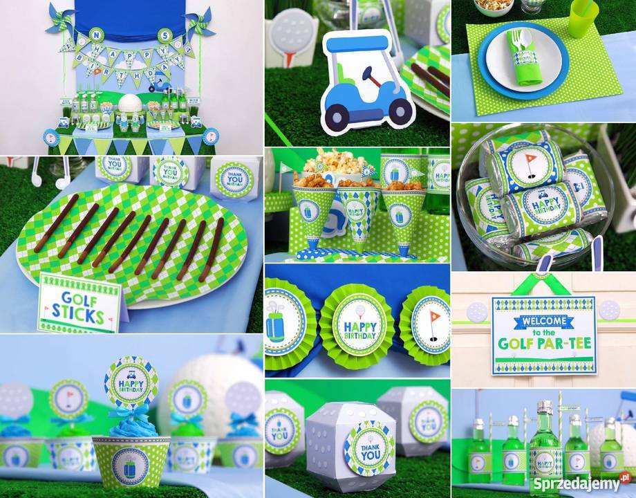 Golf Golfista szablony urodziny słodki stół Poznań