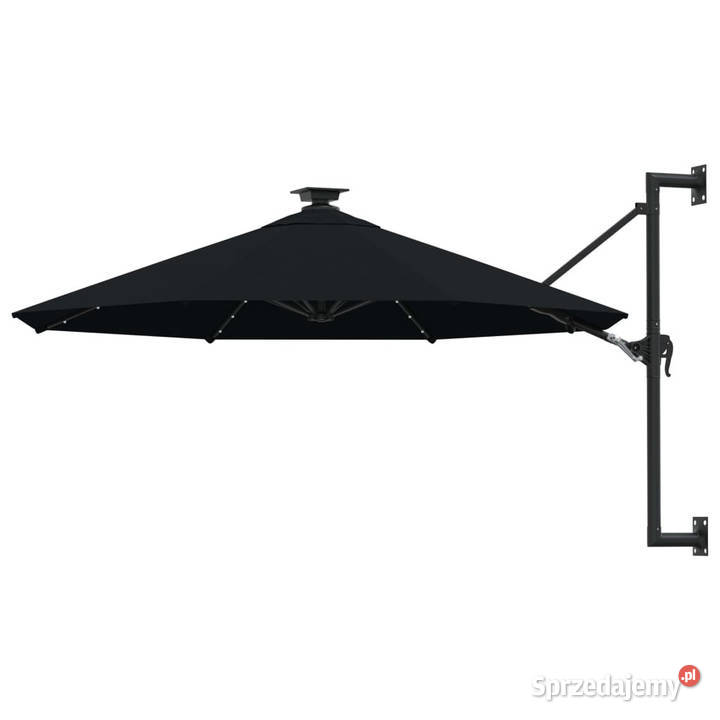 Parasol ogrodowy z LED ścienny 300 czarny Warszawa sprzedam
