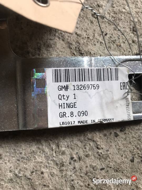 Zawias maski opel Meriva B prawy Kozy sprzedam