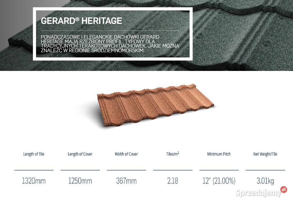 GERARD HERITAGE Gont Blacha z posypką Hajnówka