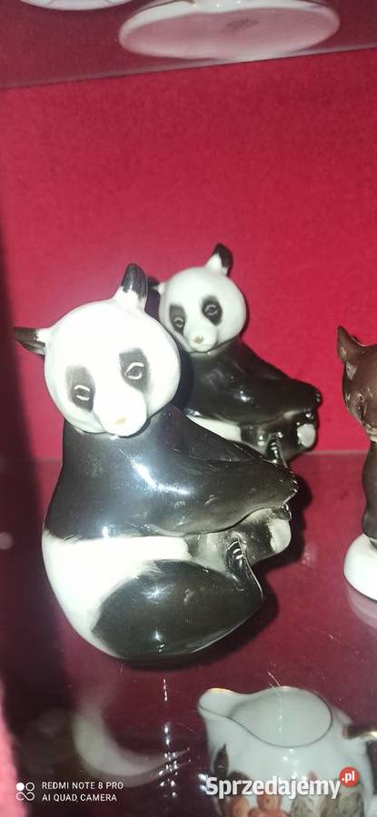 Figurka Panda Łomonosov Siedząca na 4 łapkach Gdańsk sprzedam