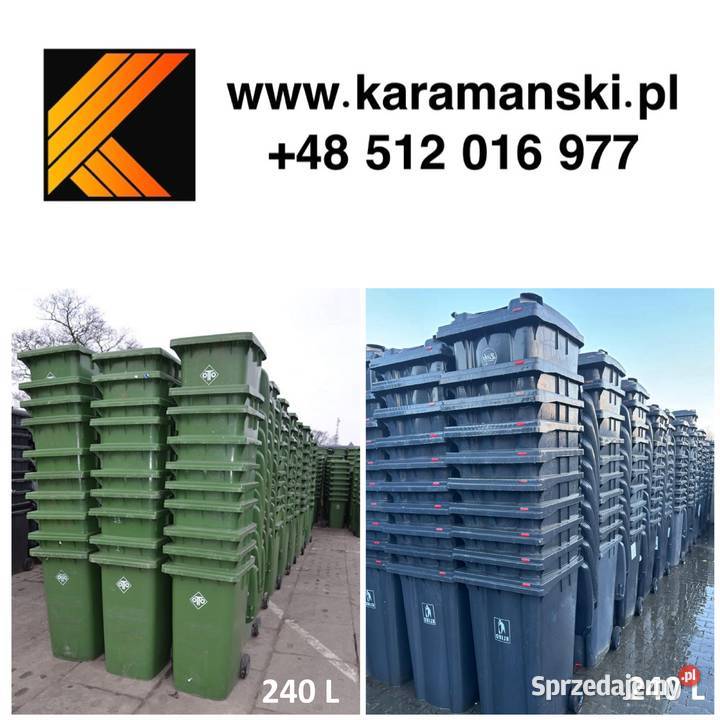 240 L używane pojemniki na odpady 120 L 660 L Bielsko-Biała sprzedam