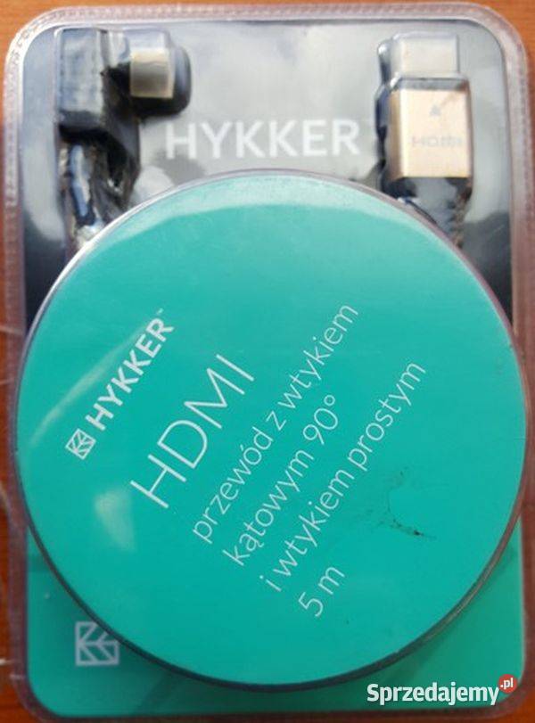HDMI płaski przewód z wtykiem kątowym 90 stopni Zamość
