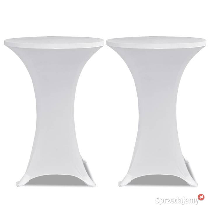 vidaXL Obrus na stół barowy 80 białySKU241203 Warszawa