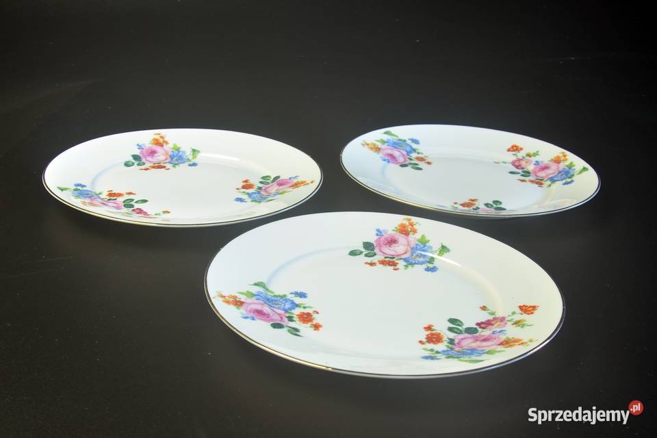 Ukwiecony Talerzyk Deserowy Krautheim Legnica