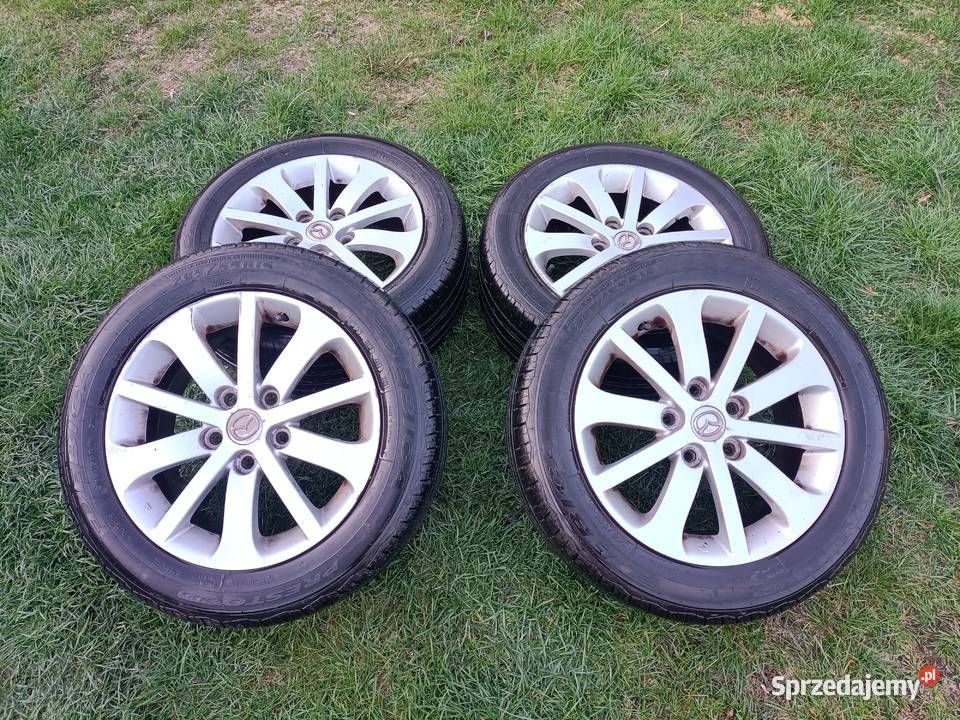 Opony letnie z alufelgami mazda Turawa sprzedam