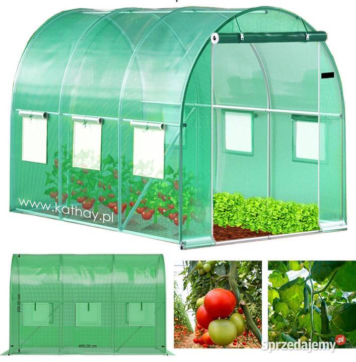 Tunel ogrodowy foliowy szklarnia folia 4x25x2m Poznań