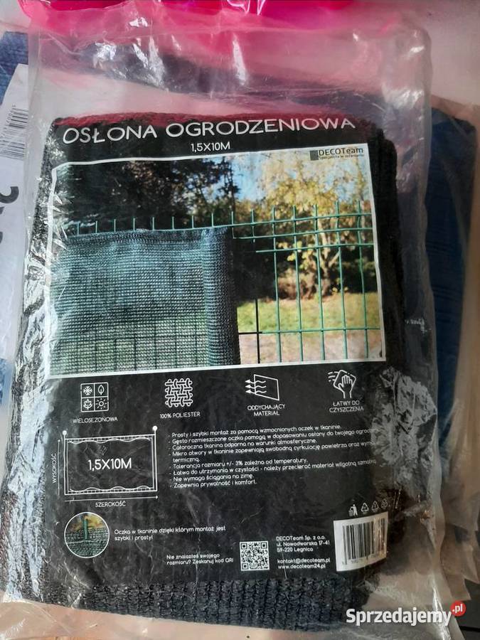 Osłona na płot ogrodzenie 15 x 10m