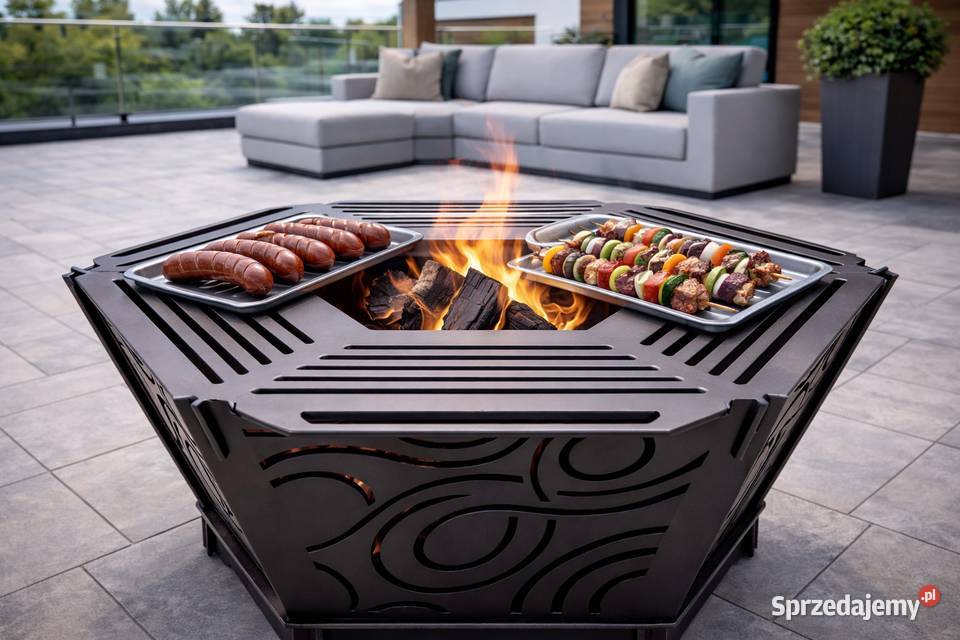 Palenisko ogrodowe PREMIUM 3 mm grill ruszt 7575 Paleniska