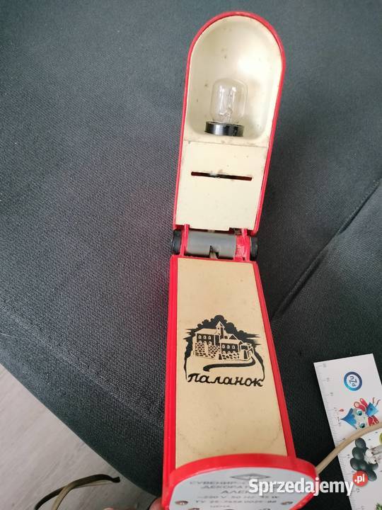 Lampka vintage PRL stojąca wisząca Choszczno