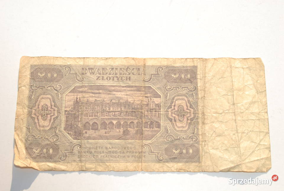 Stary banknot 20 złotych 1948 antyk unikat sprzedam