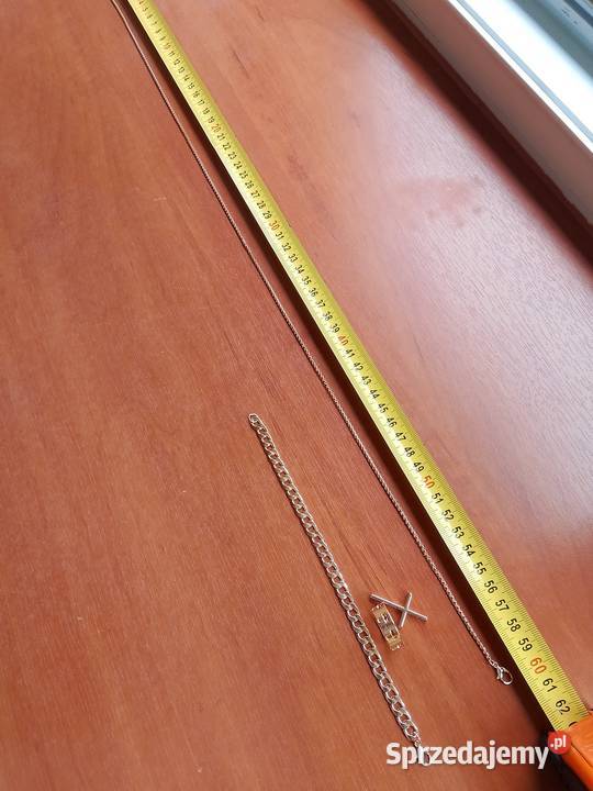 Łańcuszek bransoletka krzyżyk obrączka Legionowo