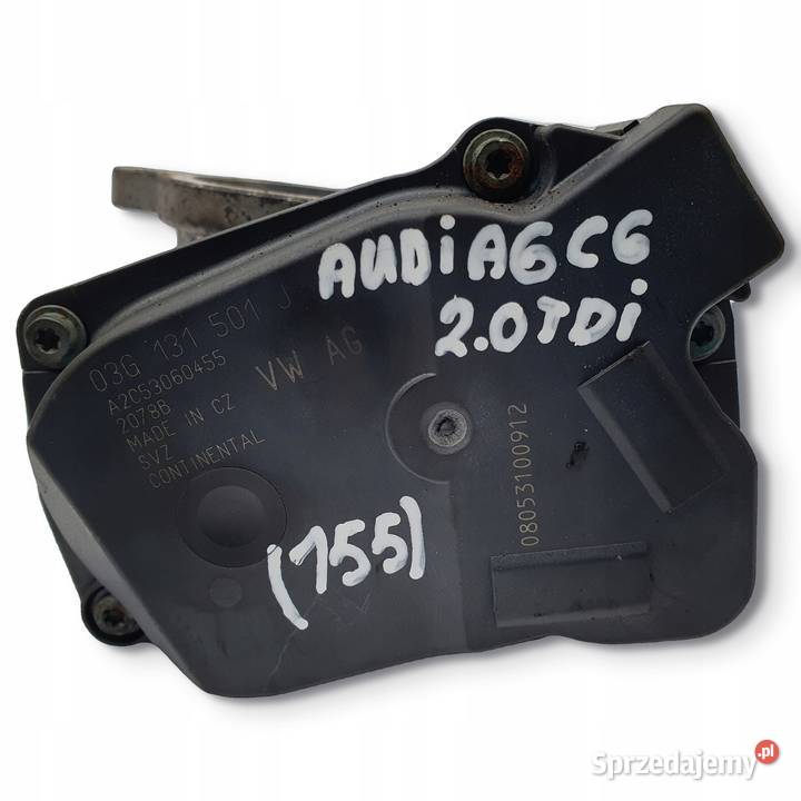 ZAWÓR EGR Audi A4 B7 A6 C6 20 TDI 03G131501J lubelskie Chełm sprzedam
