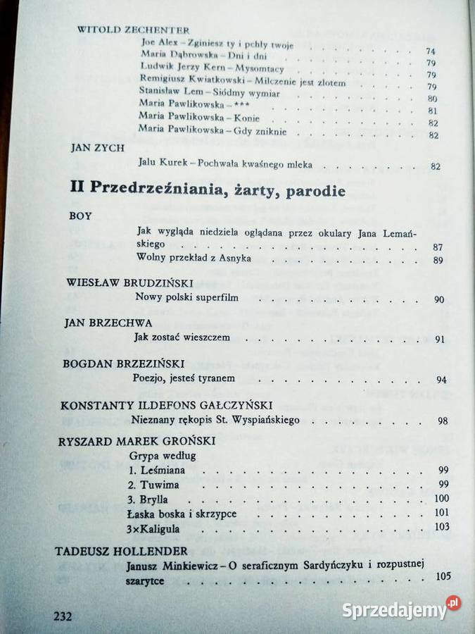 Księga parodii unikatowe książki Bródno