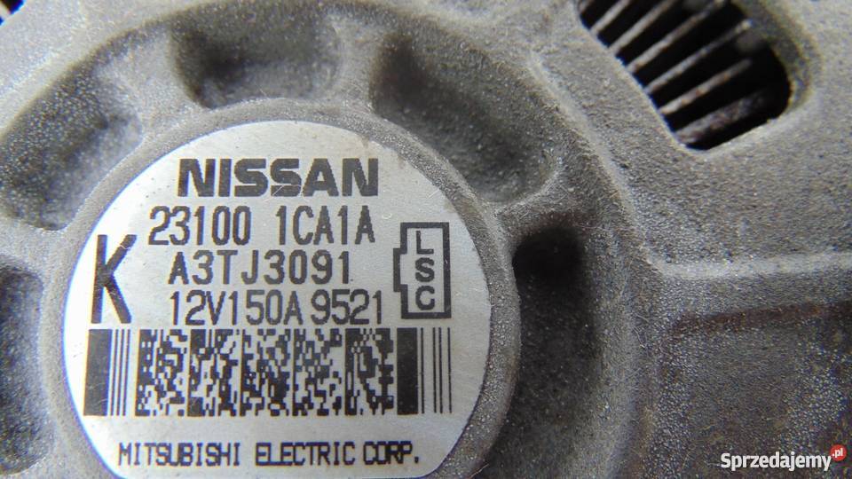 ALTERNATOR INFINITI FX50 QX70 50 231001CA0B Układ elektryczny