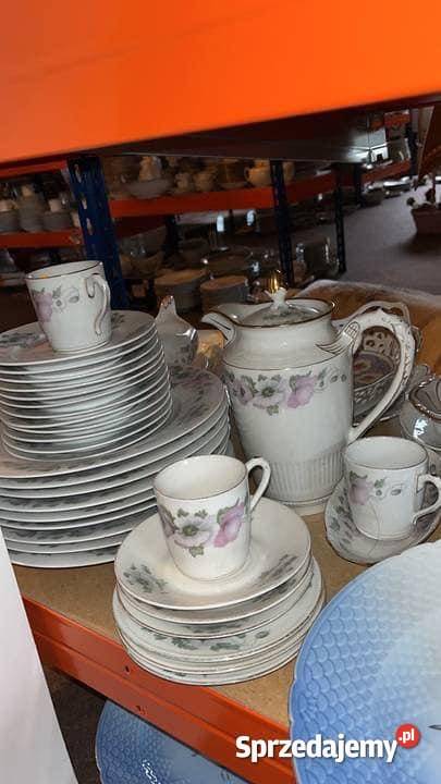 Półmisek Anemony Bez sygnatury Porcelana i szkło sprzedam