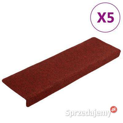 vidaXL Nakładki na schody 5 bordowe 65x21x4 Warszawa sprzedam