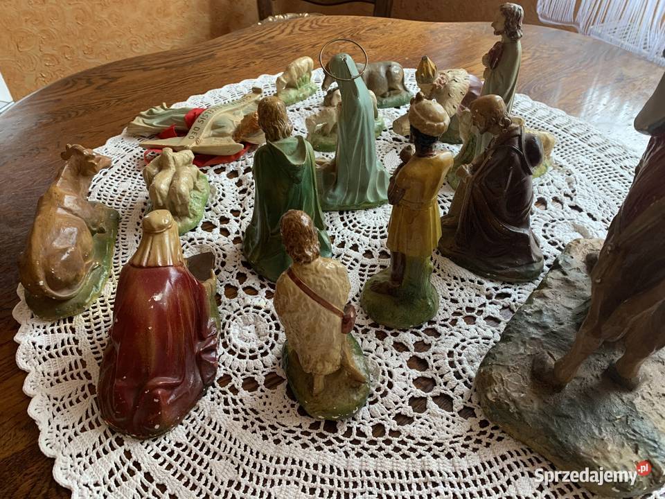 Piękna szopka Bożonarodzeniowa figurki Ślesin sprzedam