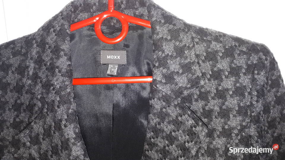 Żakiet marynarka Mexx S36 wełna pepitka mazowieckie