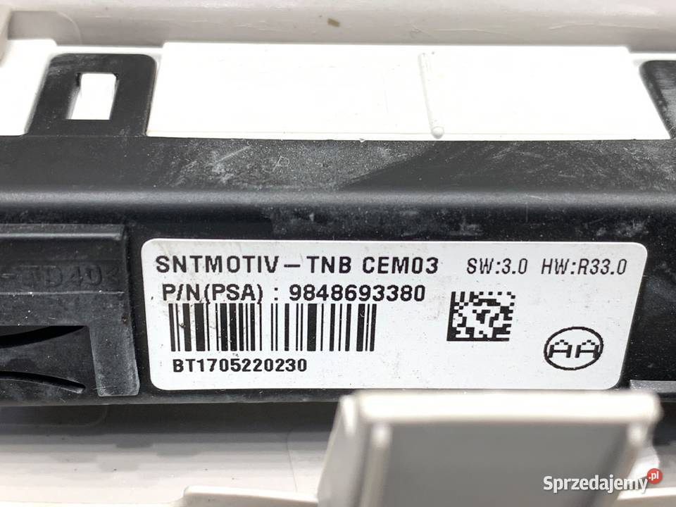 LAMPA SUFITOWA OPEL VIVARO C 9848693380 Bus Motoryzacja