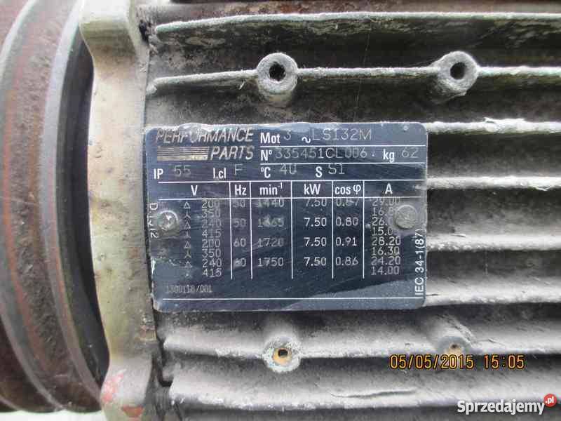 3x Silnik elektryczny 3 fazy moc 66 i 75 kw Mieszkowice sprzedam
