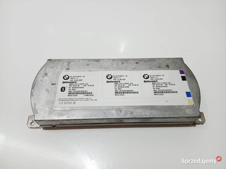 MODUŁ STEROWNIK BLUETOOTH BMW E60 E61 OE 9149615