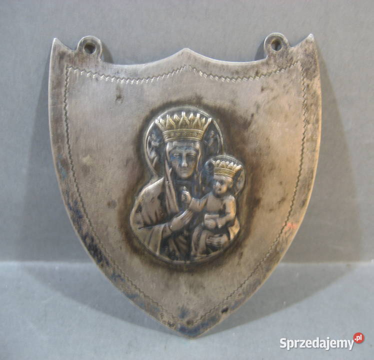 Stary Ryngraf Srebrny Matka Boska Czestochowska Warszawa