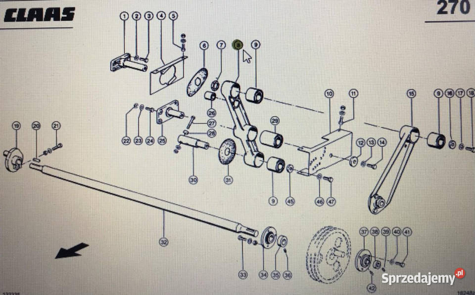CLAAS 00 0751 856 0Claas wahaczClaas Lexion 580 Jastrzębniki